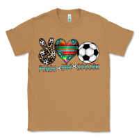 Toasted Coconut peace love soccer Classic Tee - CowhideDigitalArt