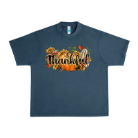 Midnight Navy thankful Urban Heavy Tee - CowGirlArtShop