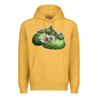 Mustard Blossfeldia Cactus Premium Hoodie - LillyAllenDesigns