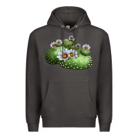 Smoke Blossfeldia Cactus Premium Hoodie - LillyAllenDesigns