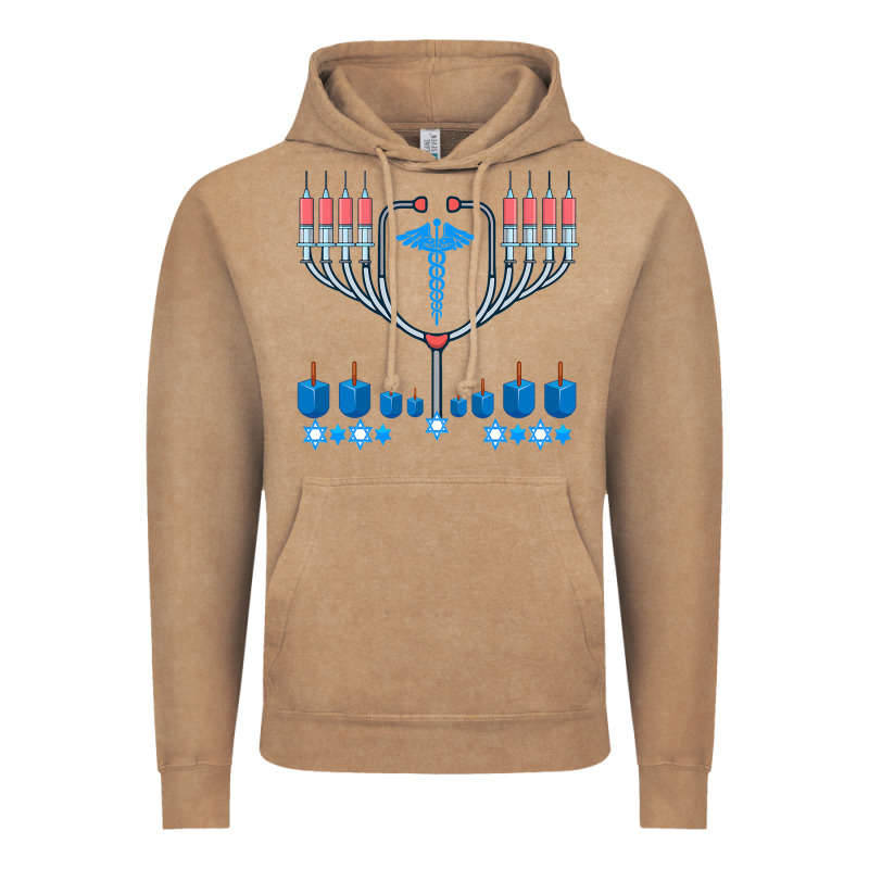 Jewish Hanukkah Chanukah Doctor Medical Menorah  Gifts Vintage Hoodie by trangStudio | Teevron
