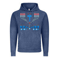 Vintage Denim jewish hanukkah chanukah doctor medical menorah  gifts Vintage Hoodie - trangStudio