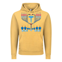 Vintage Mustard jewish hanukkah chanukah doctor medical menorah  gifts Vintage Hoodie - trangStudio