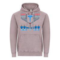 Vintage Zinc jewish hanukkah chanukah doctor medical menorah  gifts Vintage Hoodie - trangStudio