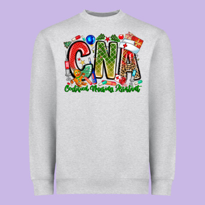 Christmas Cna Heavyweight Sweatshirt Designed By Cowhidedigitalart