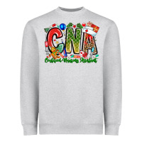 Heather Grey Christmas CNA Heavyweight Sweatshirt - CowhideDigitalArt
