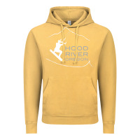 Vintage Mustard Kiteboarding Hood River Oregon, Kitesurfing Vintage Hoodie - trangStudio