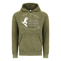 Vintage Olive Kiteboarding Hood River Oregon, Kitesurfing Vintage Hoodie - trangStudio