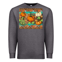 Charcoal Heather fall pumpkin Premium Sweatshirt - BarkalooDesign