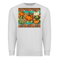 Dove Grey fall pumpkin Premium Sweatshirt - BarkalooDesign