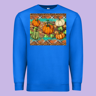 Fall Pumpkin Premium Sweatshirt Designed By Barkaloodesign