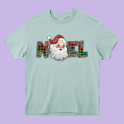 Noel Santa Claus Heavy Core Tee Designed By Jasminsmagicworld