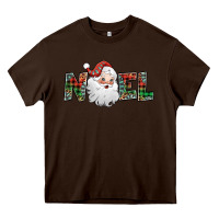 Chocolate Brown noel santa claus Heavy Core Tee - Jasminsmagicworld