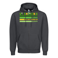 Smoke st. patrick's lucky clover  artiststas Zipper Hoodie - Artiststas