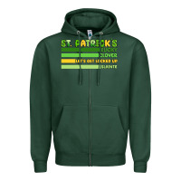 St. Patrick's Lucky Clover  Artiststas Zipper Hoodie | Teevron