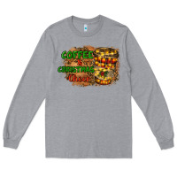 Heather Grey coffee and christmas cheer Long Sleeve Tee - RanaPortraitStore