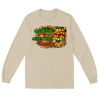 Mushroom coffee and christmas cheer Long Sleeve Tee - RanaPortraitStore