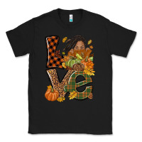 Black Love Fall with afro woman Classic Tee - NancyCooperArtShop