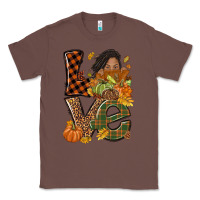 Chestnut Love Fall with afro woman Classic Tee - NancyCooperArtShop