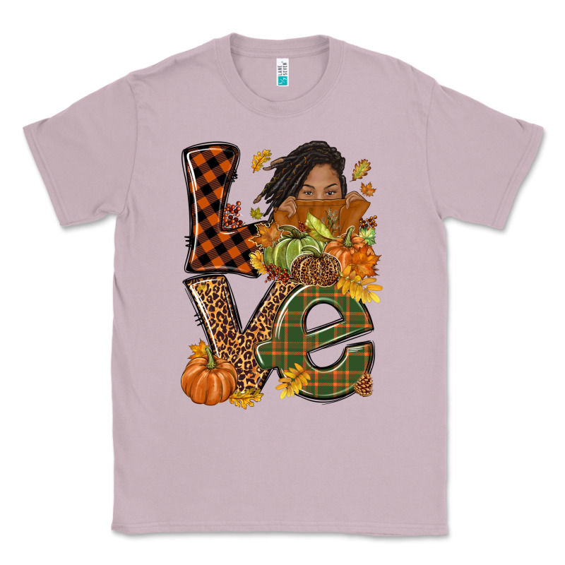 Love Fall With Afro Woman Classic Tee by NancyCooperArtShop | Teevron