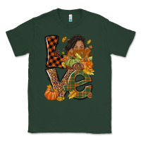 Sports Green Love Fall with afro woman Classic Tee - NancyCooperArtShop