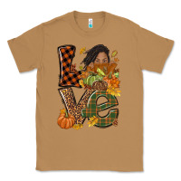 Toasted Coconut Love Fall with afro woman Classic Tee - NancyCooperArtShop