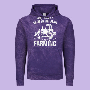 Yes I Do Have A Retirement Plan Farming Funny Farmer Gift Vintage Hoodie Designed By Trangstudio