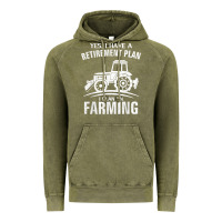 Vintage Olive Yes I Do Have A Retirement Plan Farming Funny Farmer Gift Vintage Hoodie - trangStudio