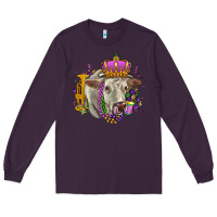 Plum charolais mardi gras Long Sleeve Tee - OliviaCreatesArt