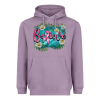 Lavender breast cancer believe Heavyweight Hoodie - BarkalooDesign