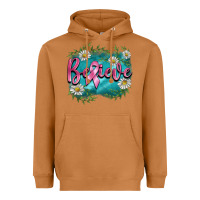 Meerkat breast cancer believe Heavyweight Hoodie - BarkalooDesign