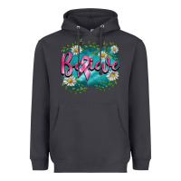 Smoke breast cancer believe Heavyweight Hoodie - BarkalooDesign