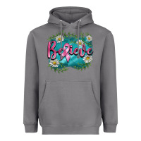 Storm breast cancer believe Heavyweight Hoodie - BarkalooDesign