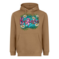 Toasted Coconut breast cancer believe Heavyweight Hoodie - BarkalooDesign