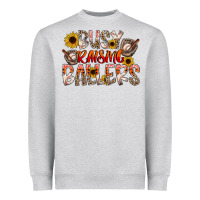 Heather Grey Busy Raising Ballers Heavyweight Sweatshirt - CowhideDigitalArt