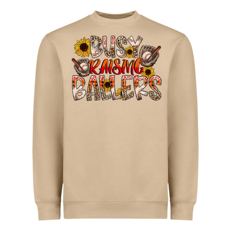 Busy Raising Ballers Heavyweight Sweatshirt by CowhideDigitalArt | Teevron