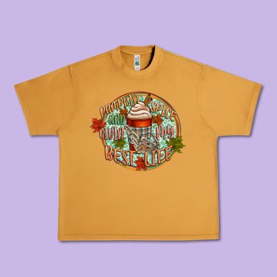 Pumpkin Spice And Livin My Best Life Urban Heavy Tee Designed By Cowgirlartshop