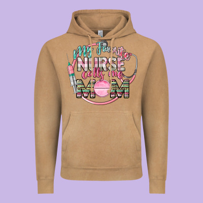 My Favorite Nurse Calls Me Mom Vintage Hoodie Designed By Cowgirlartshop