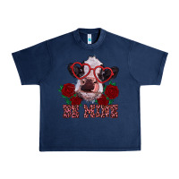 Navy be mine valentine's day calf Urban Heavy Tee - RanaPortraitStore