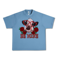 Pebble Blue be mine valentine's day calf Urban Heavy Tee - RanaPortraitStore