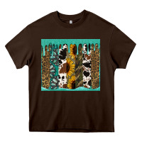 Chocolate Brown western brushstroke tumbler Heavy Core Tee - Jasminsmagicworld