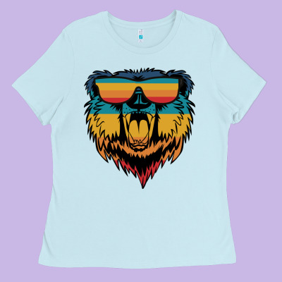 Retro Bear Ladies Tee Designed By Bettercallsaul
