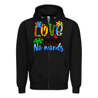 Black love needs no words Zipper Hoodie - Artiststas