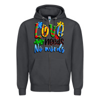 Smoke love needs no words Zipper Hoodie - Artiststas