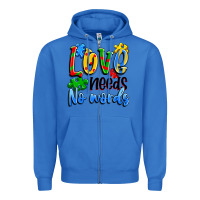True Royal love needs no words Zipper Hoodie - Artiststas