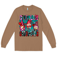Toasted Coconut chillin with my gnomies olivia Long Sleeve Tee - OliviaCreatesArt