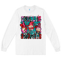 White chillin with my gnomies olivia Long Sleeve Tee - OliviaCreatesArt