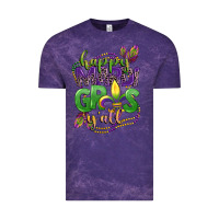 Cloud Purple happy mardi gras yall Vintage Tee - CowGirlArtShop