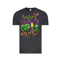 Vintage Black happy mardi gras yall Vintage Tee - CowGirlArtShop