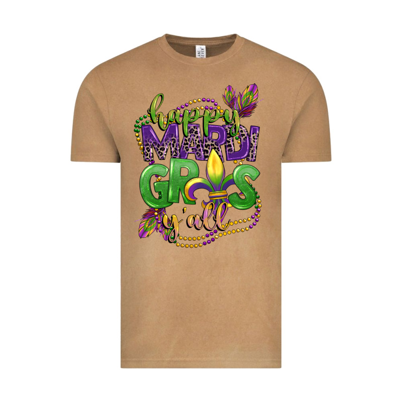 Happy Mardi Gras Yall Vintage Tee by CowGirlArtShop | Teevron